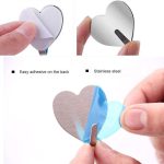 آویز دیواری استیل طرح قلب 3 عددی