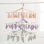 آویز لباس زیر چرخشی با 24 گیره لباس