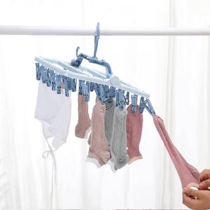 آویز لباس زیر چرخشی با 24 گیره لباس