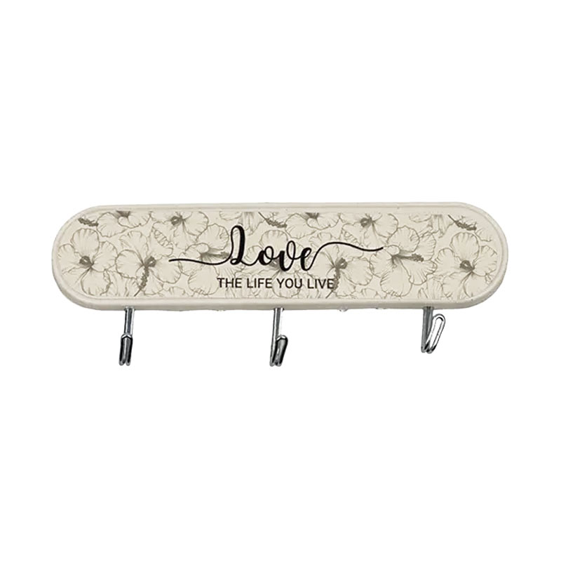 aviz3hook (2) آویز 3 قلاب دیواری بدون سوراخ کردن (پشت چسبدار) Love - Image 1