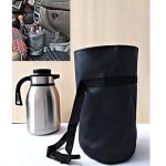 جا فلاسکی و کیسه زباله خودرو چرمی