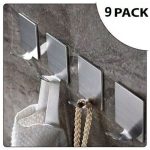 هوک دیواری استیل بدون سوراخ کردن دیوار 9 عددی کد B-168