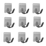 هوک دیواری استیل بدون سوراخ کردن دیوار 9 عددی کد B-168