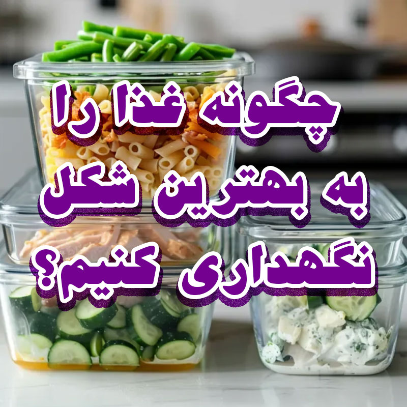 چگونه غذا را به بهترین شکل نگهداری کنیم ؟