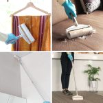 پرزگیر دسته بلند 110سانت 90 برگی + رول یدک