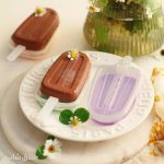 قالب بستنی شکلات و ژله سیلیکونی درب دار