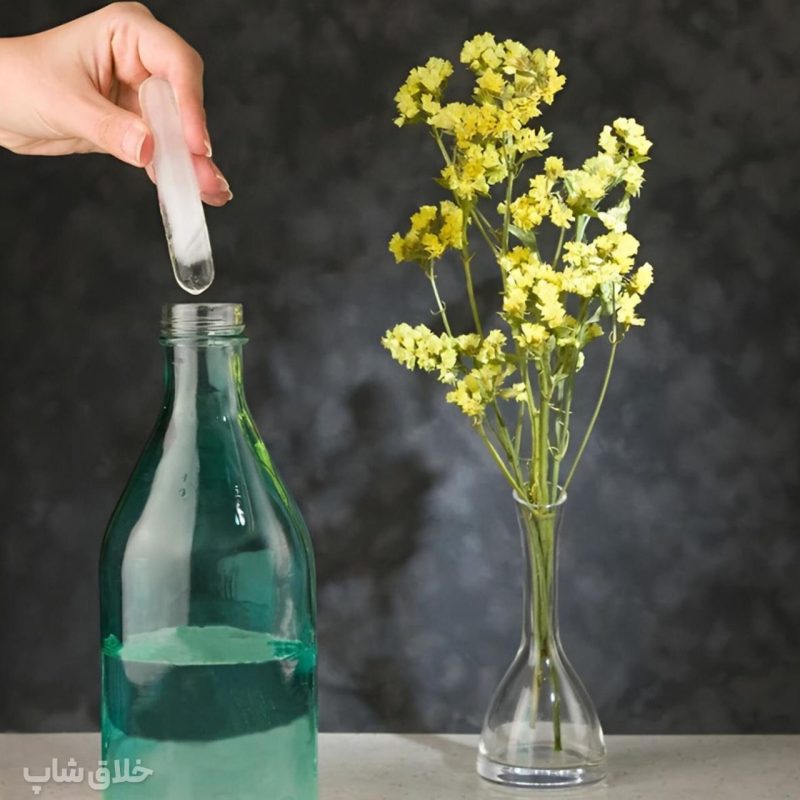 قالب یخ قلمی سیلیکونی درب دار مناسب ژله و یخ 6 تایی