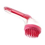 براش و لیف سیلیکونی دسته دار (براش مخرن دار موی سر و پت خانگی)