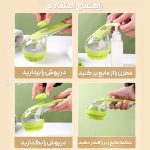 براش و لیف سیلیکونی دسته دار (براش مخرن دار موی سر و پت خانگی)
