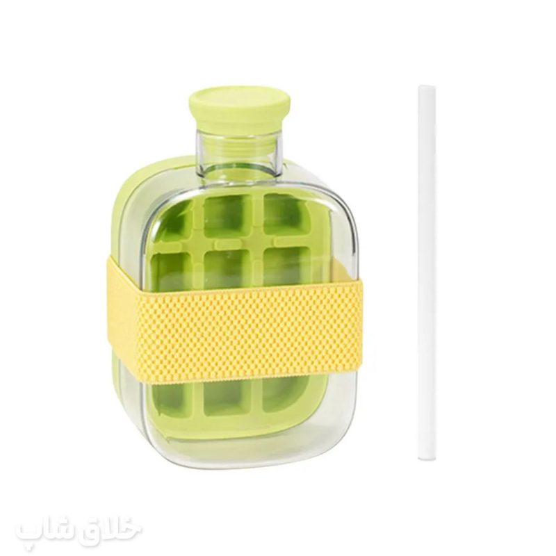 تراول ماگ یخ ساز نی دار شفاف 500ML