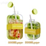 قمقمه یخ ساز نی دار شفاف 800ML