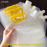 دبه مایعات و حبوبات تاشو 1.5 لیتری (دبه آب مسافرتی)