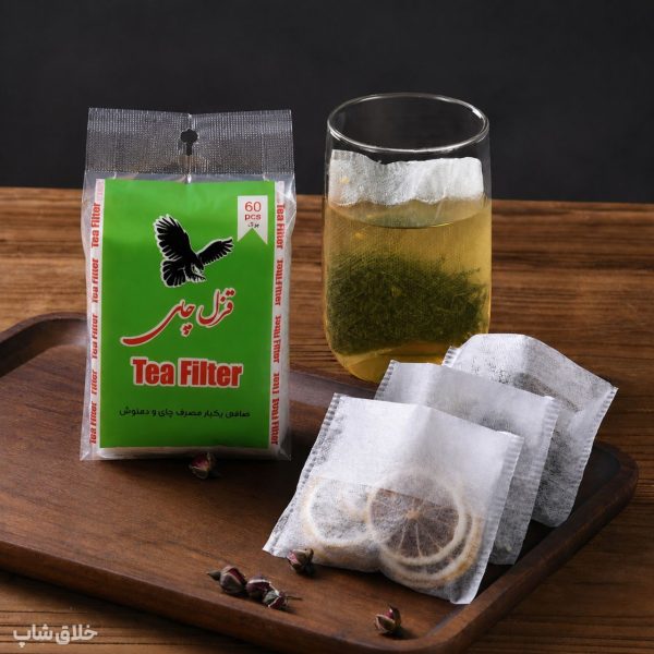 فیلتر چای دمنوش و قهوه قزل 60 عددی