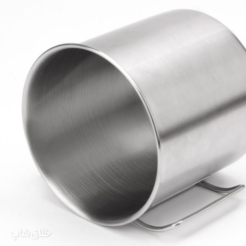 لیوان استیل کمپینگ دسته تاشو