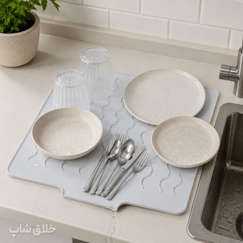 آبگیر کنار سینک مدل سیلیکونی مناسب روی کانتر BPE