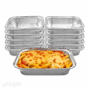ظرف آلومینیومی درب دار یک پرسی 10 عددی