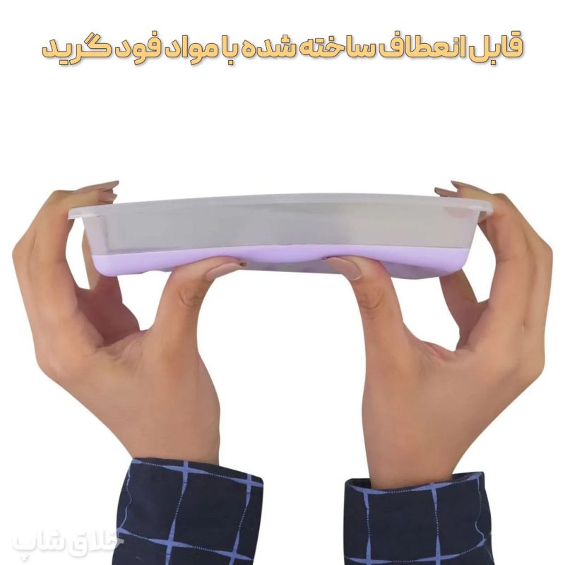 ظرف گوشت فریزری کف سیلیکونی آسان جدا شونده بزرگ
