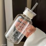 بطری پیرکس نی دار-ماگ اسموتی ساز نشکن دو درب 500ML