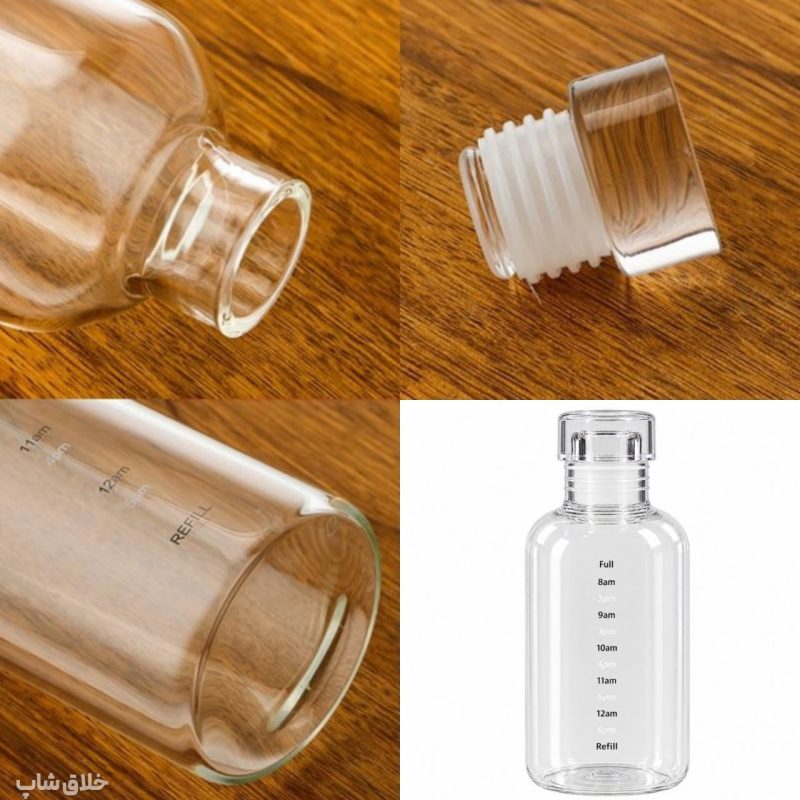 ماگ شیشه ای پیرکس 350ML-بطری جیبی