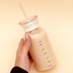 بطری پیرکس نی دار-ماگ اسموتی ساز نشکن دو درب 300ML
