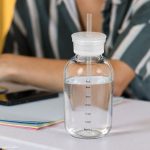 بطری پیرکس نی دار-ماگ اسموتی ساز نشکن دو درب 300ML