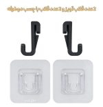 شلف گوشه حمام و آشپزخانه آویزدار - بدون سوراخ کردن دیوار با قلاب و چسب دوطرفه