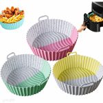 قالب هواپز سیلیکونی سایز 20 و 24 گرد (مواد فودگرید سرخ کن بدون روغن) کد X205