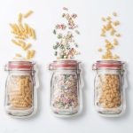 زیپ کیپ ادویه حبوبات و آجیل طرح شیشه 3 عددی سایز SMALL