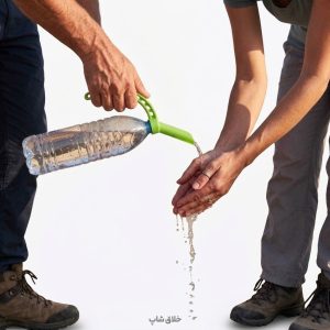 آفتابه مسافرتی و نازل همه کاره بطری نوشابه سفری
