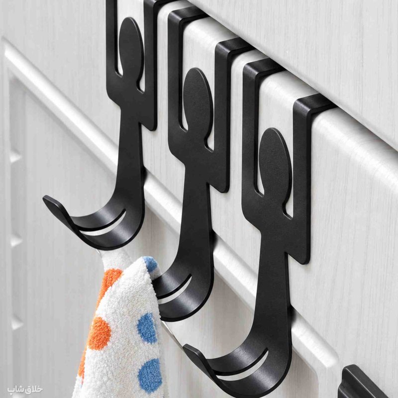 آویز روی درب کابینت دستمال حوله طرح آدمک