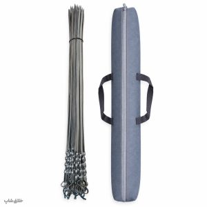 کاور سیخ کباب مدل پارچه برزنتی دسته دار