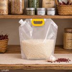 دبه تاشو مناسب آب مایعات و برنج حبوبات 10 لیتری بزرگ
