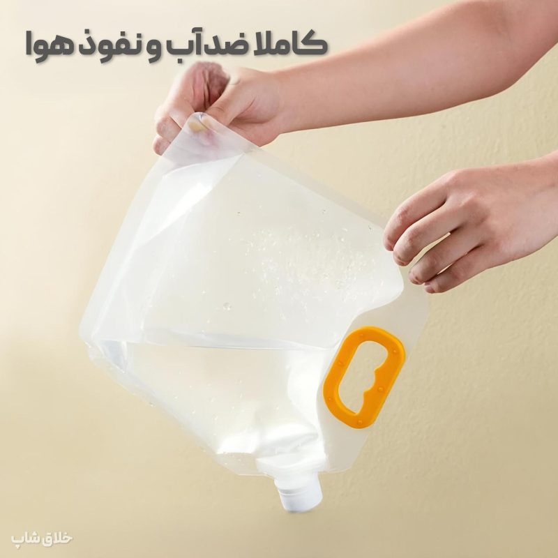 دبه تاشو مناسب آب مایعات و برنج حبوبات 10 لیتری بزرگ