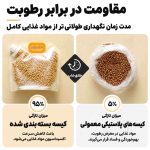 دبه تاشو مناسب آب مایعات و برنج حبوبات 10 لیتری بزرگ