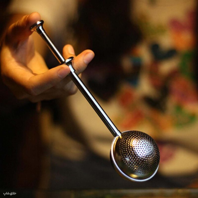 دمنوش ساز و چای ساز خشابی فلزی دسته دار