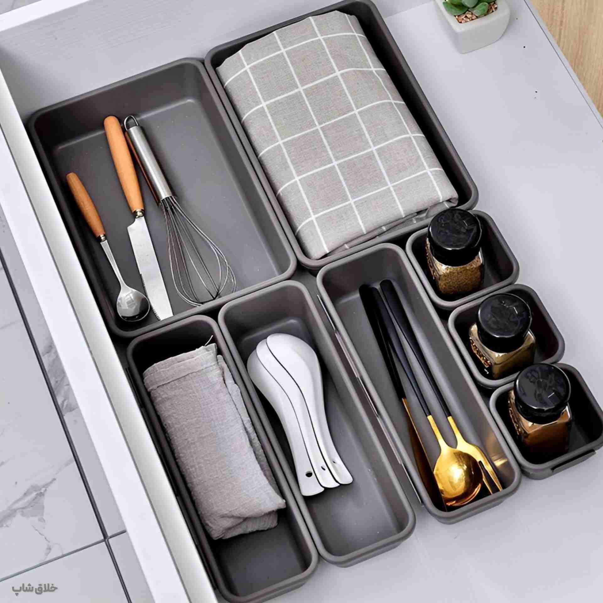 نظم دهی کشو کابینت و میز 8 پارچه VISION 1 نظم دهی کشو کابینت و میز 8 پارچه VISION